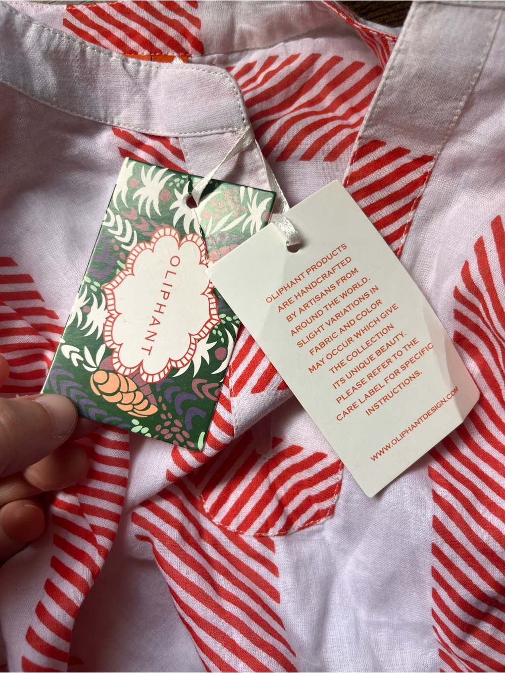 Oliphant NEW Coral and White Striped Tiered Mini Dress XL - Picture 9 of 14